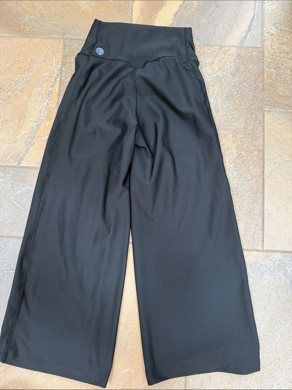 FIVE Black Wide-Leg High Waist Active Pants